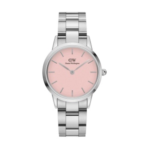Montre Iconic Link Silver&Pastel-pink D32