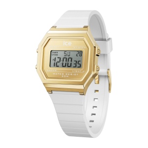 ICE digit retro-White gold-Petite