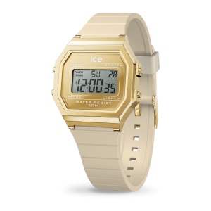ICE digit retro-Metal gold mirror-Almond skin-Petite