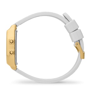ICE digit retro-Metal gold mirror-White -Petite 3