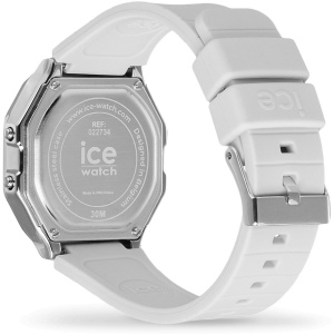 ICE digit retro-Metal silver mirror-White -Petite 4