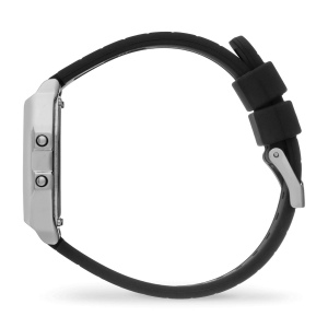 ICE digit retro-Metal silver mirror-Black -Petite 3