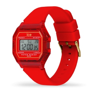 ICE digit retro-Red passion-Clear-Petite 3
