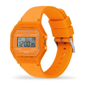 ICE digit retro-Neon orange-Clear-Petite 2