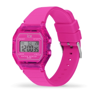 ICE digit retro-Neon pink-Clear-Petite 2