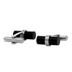 Boutons de manchette Whiteline Black 2
