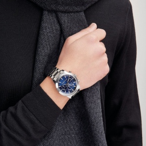 Montre dateur Astrum Chrome / Navy 5