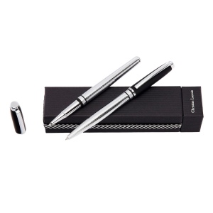 Parure Caprio Soft Black (stylo bille & stylo roller)