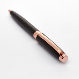 Stylo bille Caprio Black/ Rose Gold 2