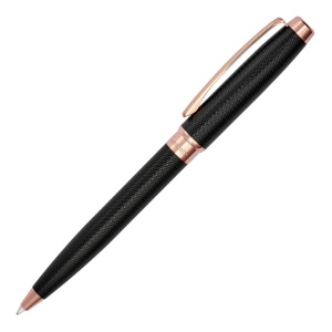Stylo bille Caprio Black/ Rose Gold 4