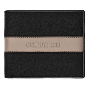 Portefeuille-cartes Delano Taupe & Black 2