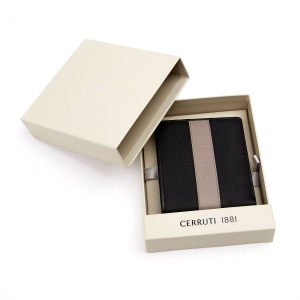 Portefeuille-cartes Delano Taupe & Black 7