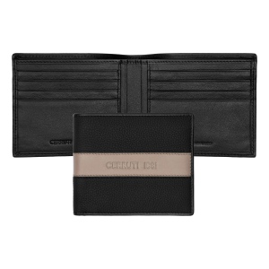 Portefeuille-cartes Delano Taupe & Black