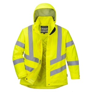 PARKA D'HIVER HAUTE VISIB FEM 65% Polyester 3