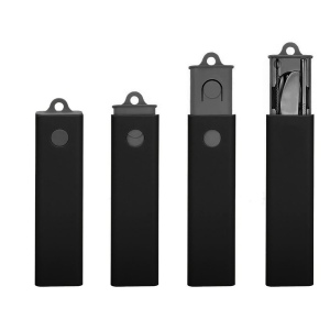 Set de couverts 5pcs acier inoxydable avec étui - Environnement & Nature 5