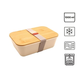 Bento 'Ikoma', avec couvercle en bambou 3