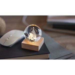 Boule de Noël verre avec LED - SANTA LIGHT 5