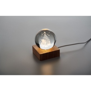 Boule de Noël verre avec LED - SANTA LIGHT 6