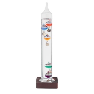 Thermomètre Galileo verre 28cm 2