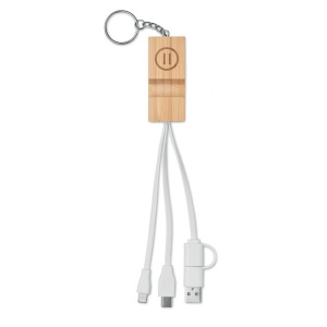 Porte-clés support en bambou - CLAUERC 5