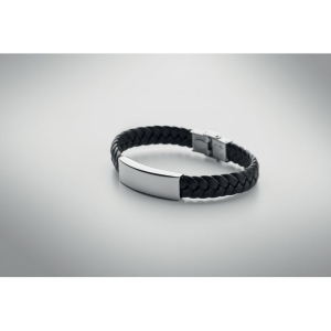 Bracelet tressé en simili cuir - FAULET 5