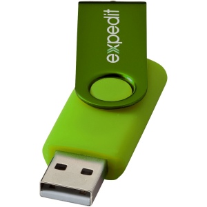 Clé USB rotative métallisée 19