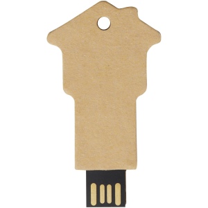 Clé USB 2.0 en papier recyclé en forme de maison 3