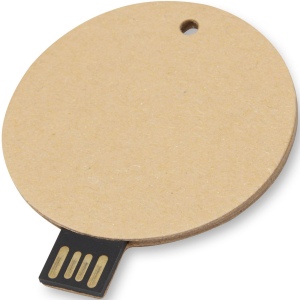 Clé USB 2.0 ronde en papier recyclé 2