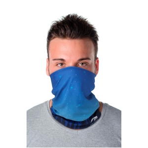 Écharpe multi-usages Lara avec impression par sublimation, couche en polaire et ourlets 2