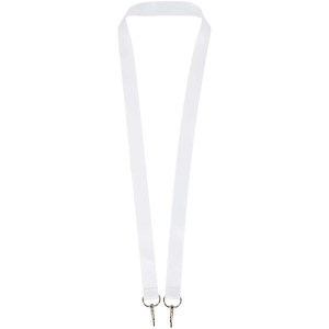 Tour de cou pour sublimation en rPET avec 2 porte-clés Leia 3