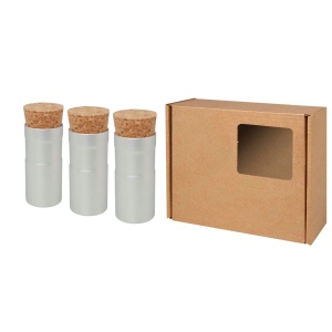 Ensemble de trois jardinets de bureau Hey Pots avec mélange de fleurs 3