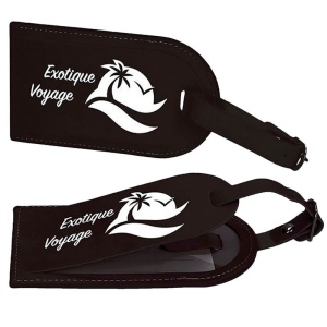 Porte étiquette PU Noir
