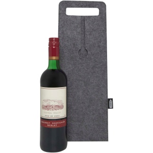 Sac à vin Felta de 75 cl en feutrine recyclée certifié GRS 6