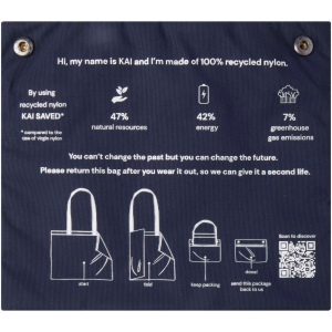 Sac shopping circulaire recyclé GRS Kai 11