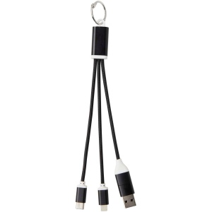 Câble de charge 4-en-1 Metal en aluminium recyclé avec porte-clés 6