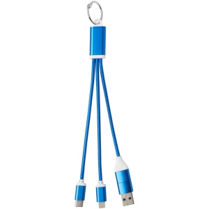 Câble de charge 4-en-1 Metal en aluminium recyclé avec porte-clés 8