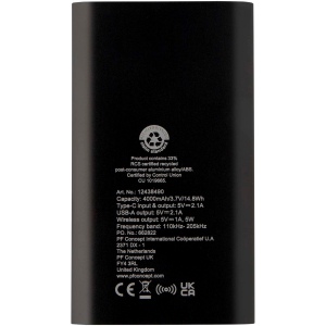 Batterie de secours sans fil en aluminium recyclé Juice type-C de 4 000 mAh 14