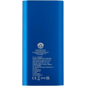 Batterie de secours sans fil en aluminium recyclé Juice type-C de 8 000 mAh 16