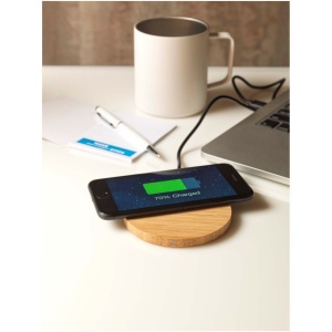 Tapis de charge sans fil en bambou Essence de 15 W 9