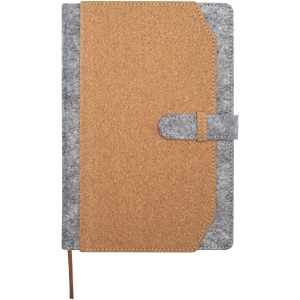 Carnet A5 Viviana en feutrine recyclée et liège 4