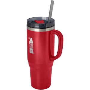 Mug isotherme Melbourne 1200 ml certifié RCS avec paille 23