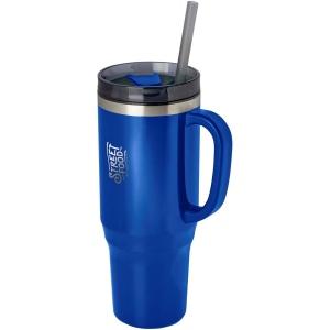 Mug isotherme Melbourne 1200 ml certifié RCS avec paille 24