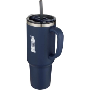 Mug Sydney 1200 ml double paroi certifié RCS avec isolation par le vide et couche de cuivre avec paille 17