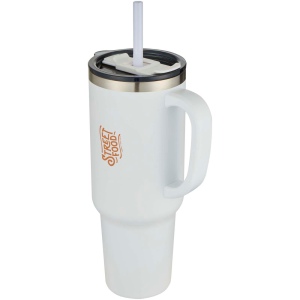 Mug Sydney 1200 ml double paroi certifié RCS avec isolation par le vide et couche de cuivre avec paille 19