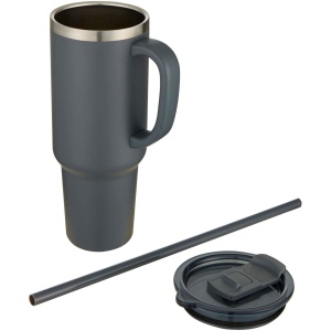 Mug Sydney 1200 ml double paroi certifié RCS avec isolation par le vide et couche de cuivre avec paille 21