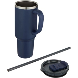 Mug Sydney 1200 ml double paroi certifié RCS avec isolation par le vide et couche de cuivre avec paille 23