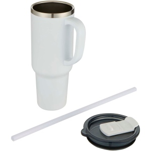 Mug Sydney 1200 ml double paroi certifié RCS avec isolation par le vide et couche de cuivre avec paille 25