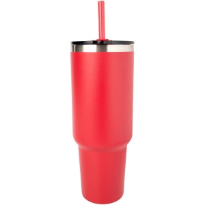 Mug Sydney 1200 ml double paroi certifié RCS avec isolation par le vide et couche de cuivre avec paille 12