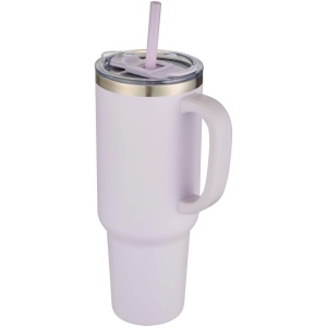 Mug Sydney 1200 ml double paroi certifié RCS avec isolation par le vide et couche de cuivre avec paille 4