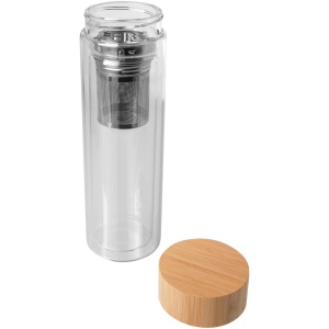 Bouteille à infusion Bailey en verre borosilicate de 400 ml avec couvercle en bambou 5